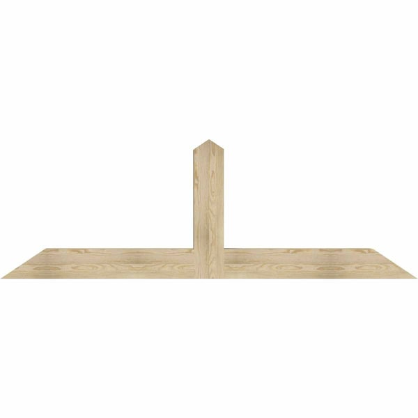 Ekena Millwork Portland Rough Sawn Timber Gable Bracket, Douglas Fir, 84"W x 28"H x 6"D x 6"F, 8/12 Pitch GBW084X28X0606POR00RDF - main